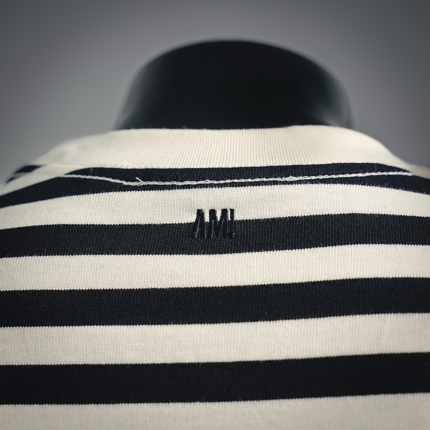 Ami striped knit sweatshirt