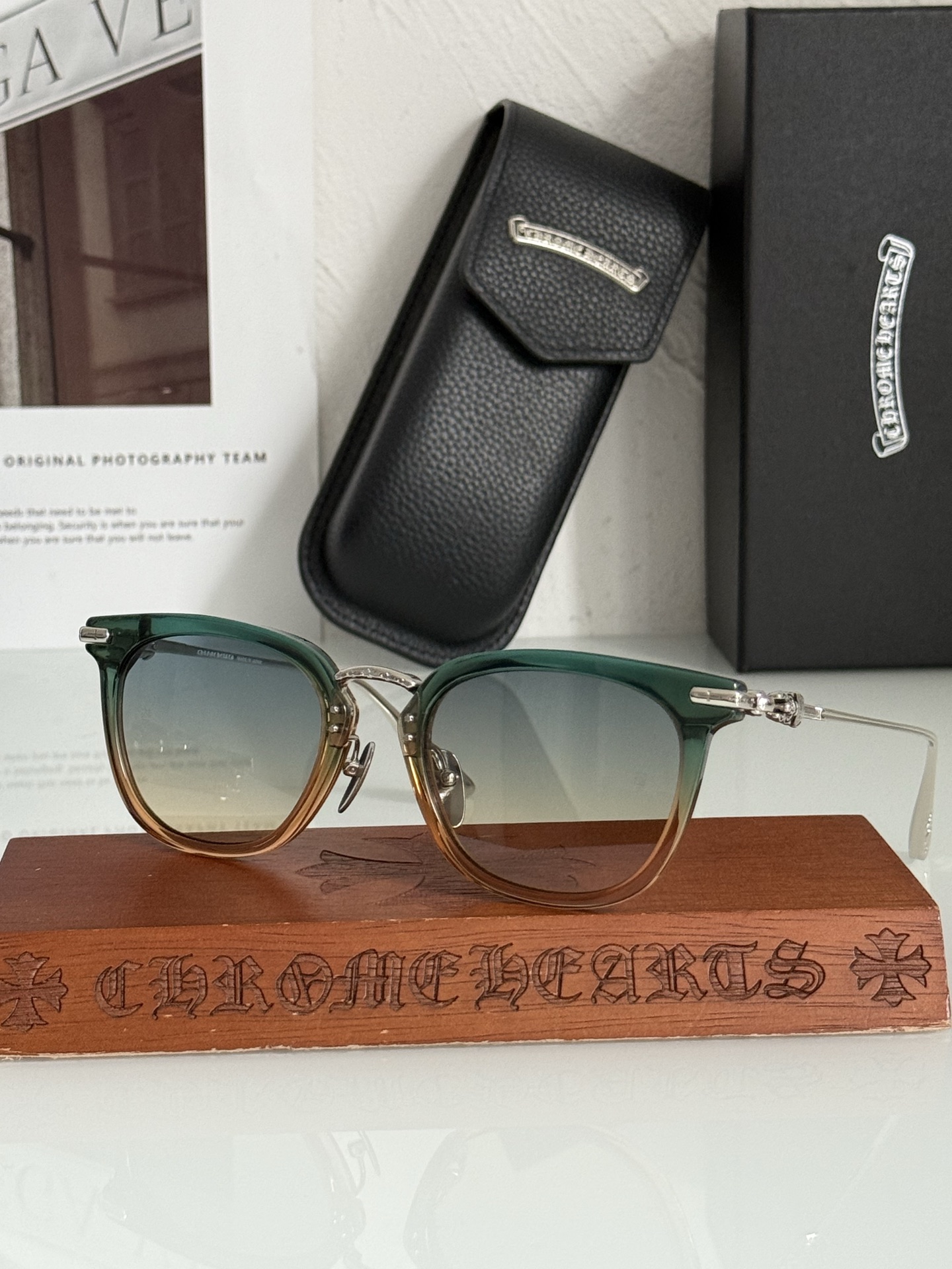 Chrome sunglasses