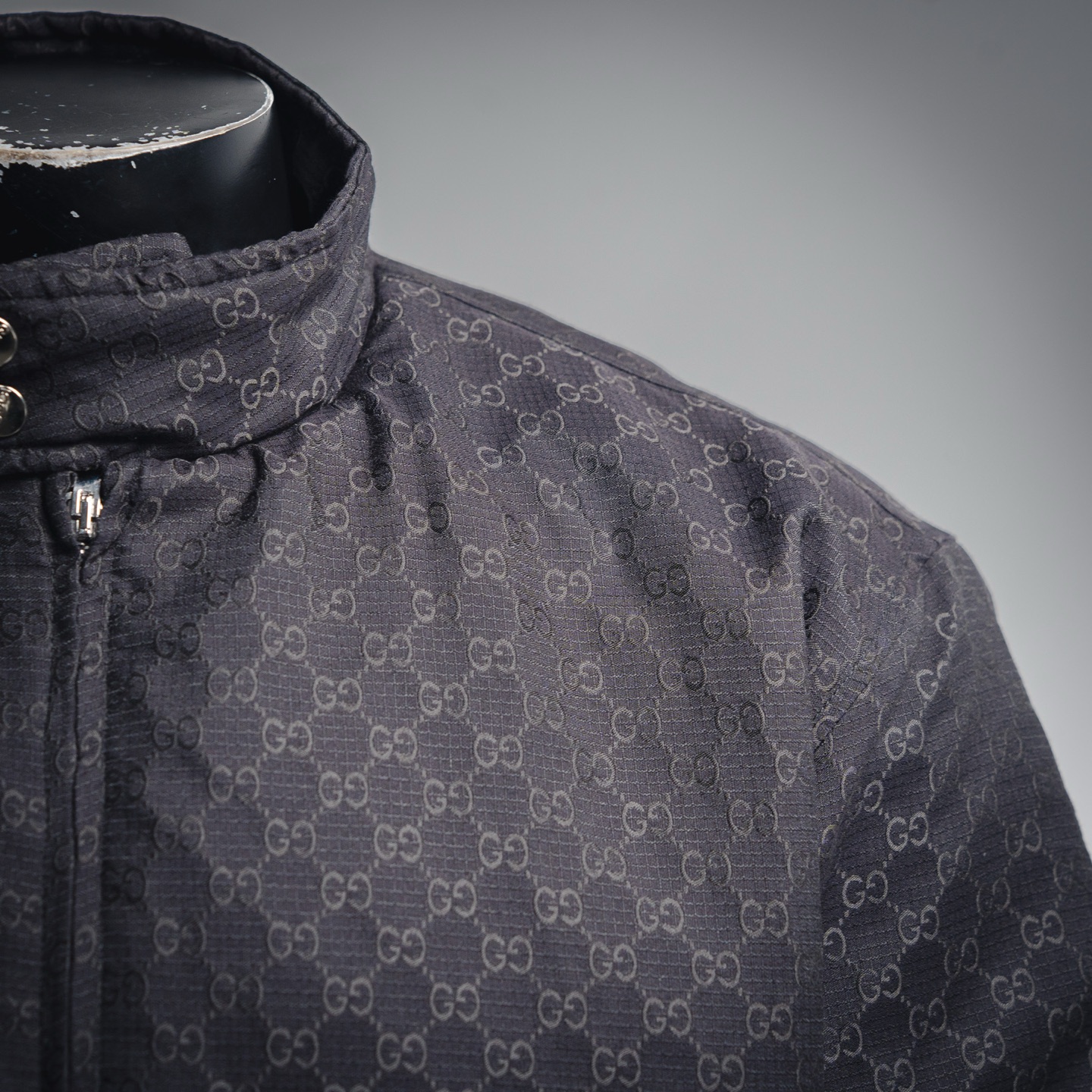 Guc all-over collared jacket