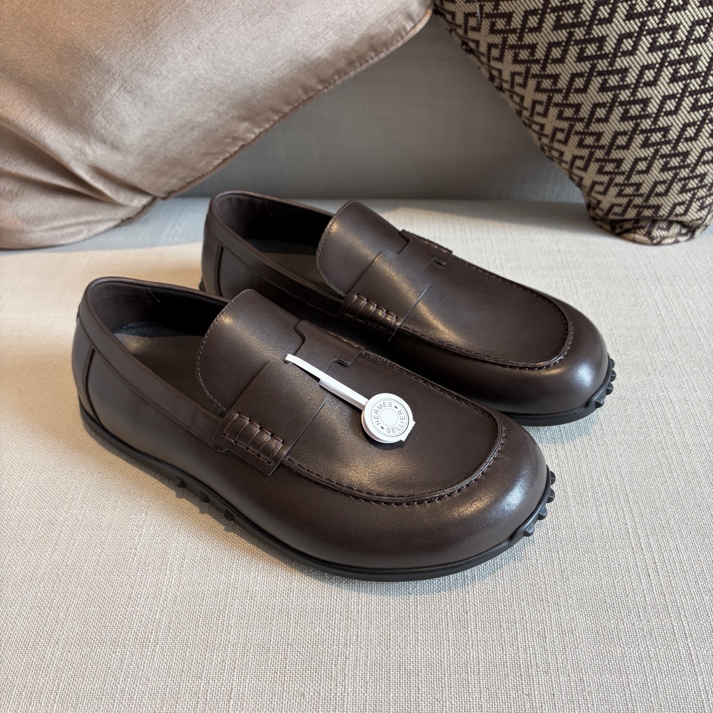Herm leather loafers