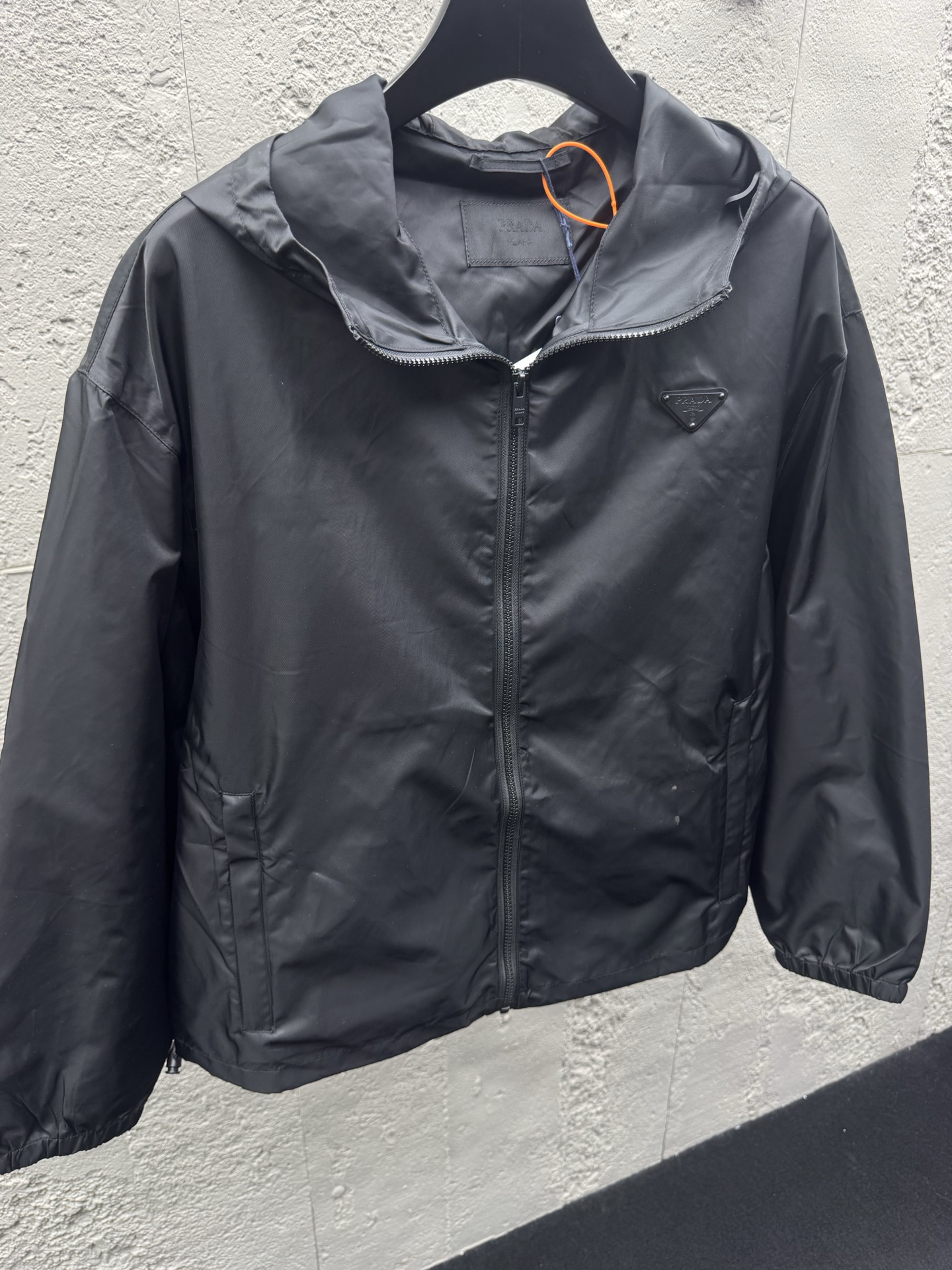 Pra logo badge hooded jacket