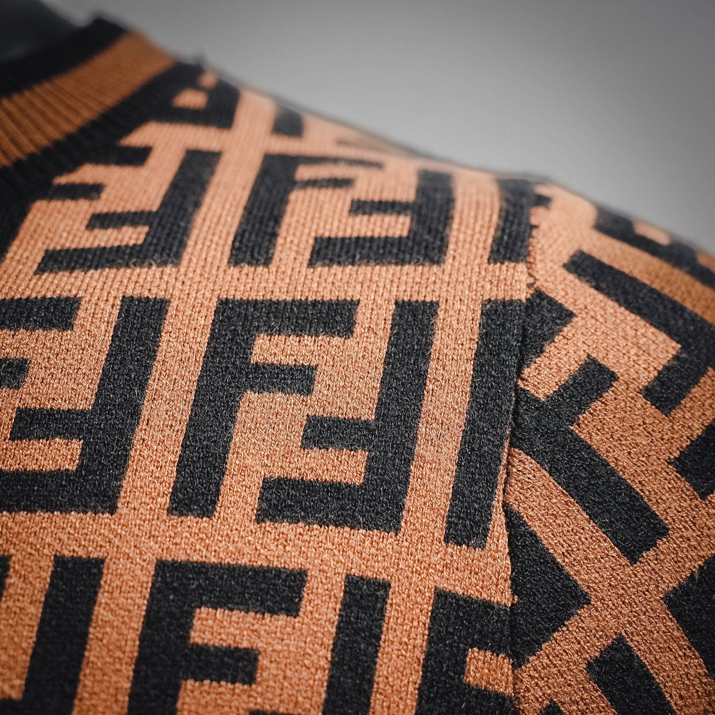 Fend jacquard knit sweater