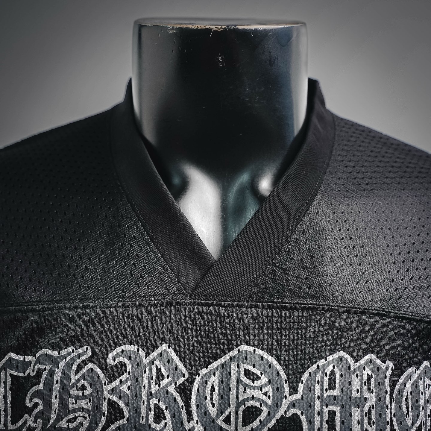 Chrome breathable mesh sweatshirt