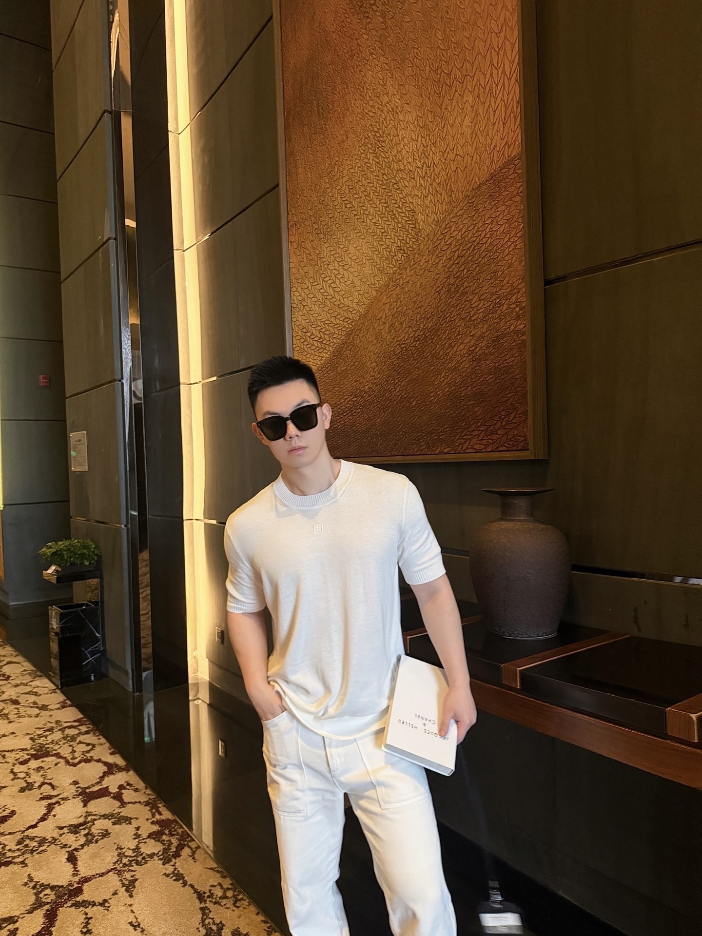 Fend embroidered knit t-shirt