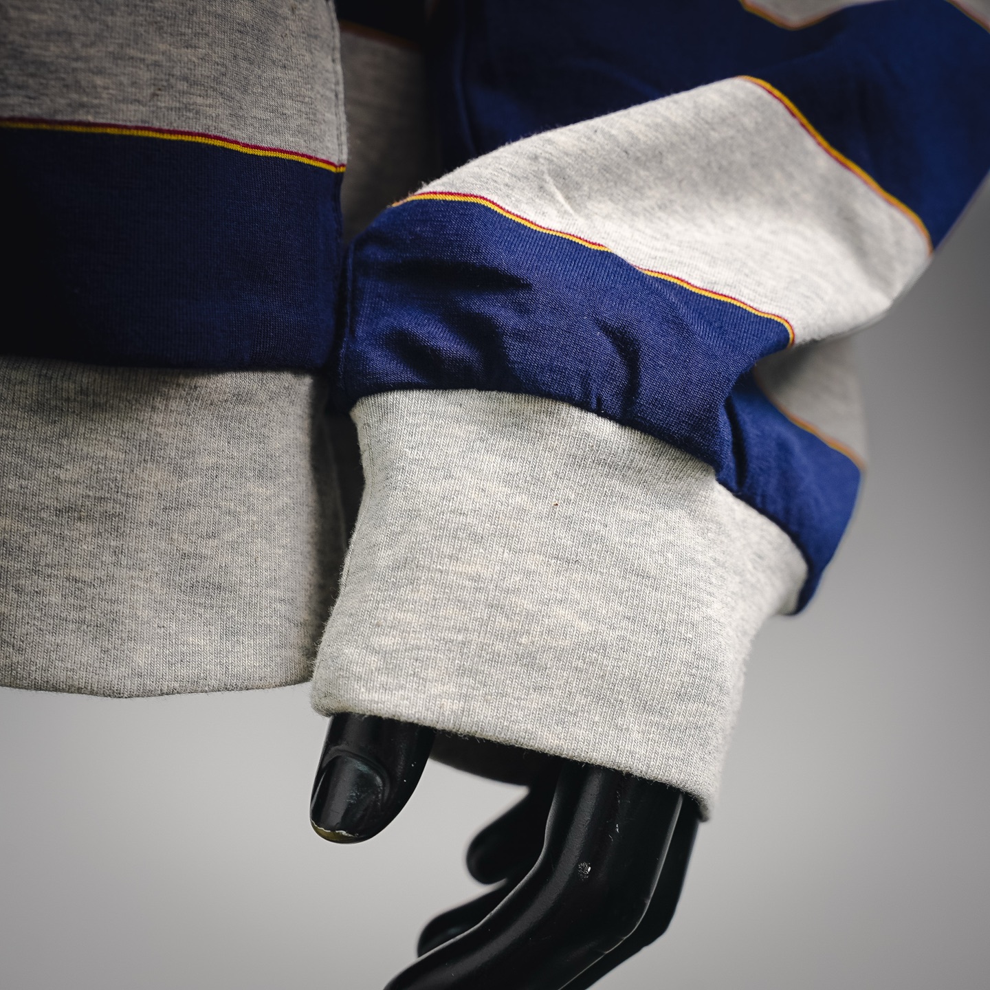 Miu striped hooded jacket