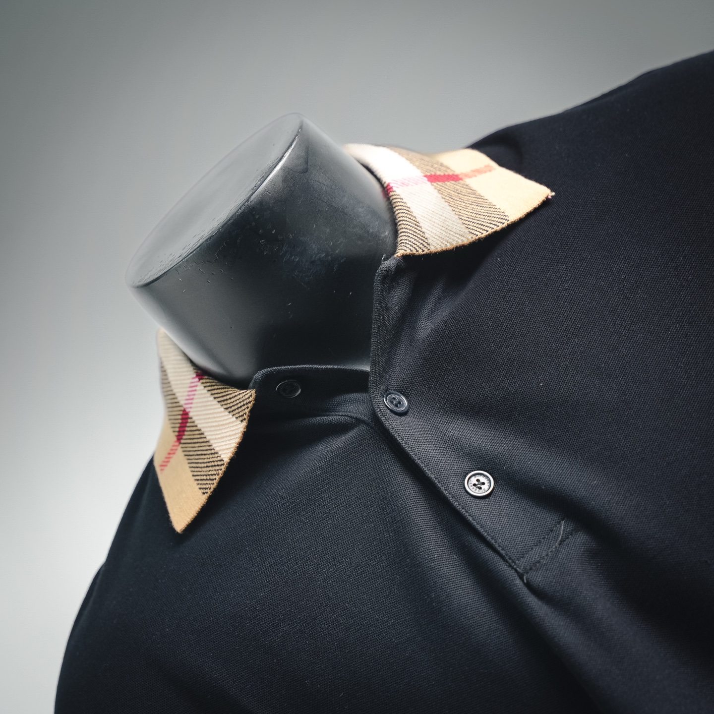 Bur collared plaid Polo