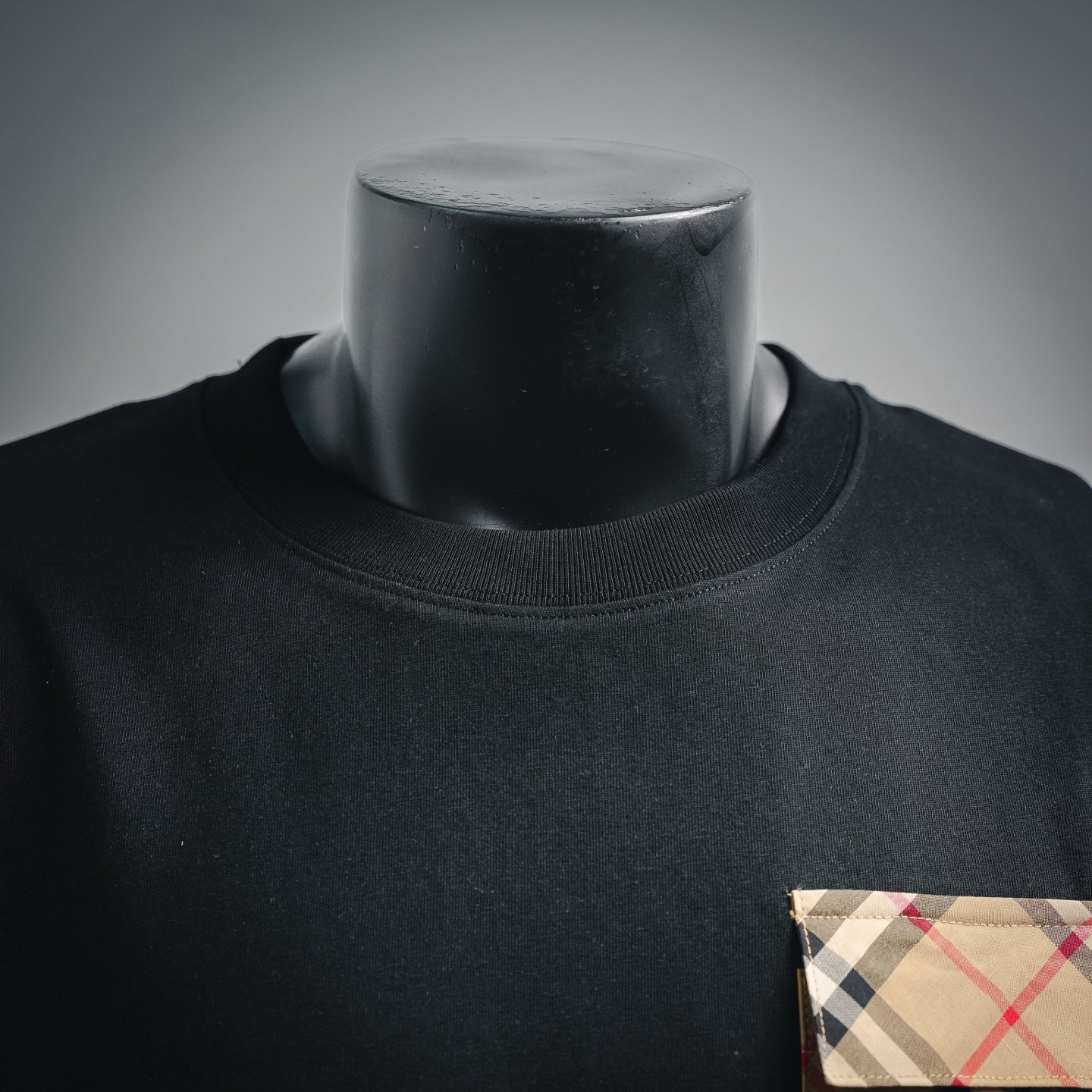 Bur plaid embroidered t-shirt