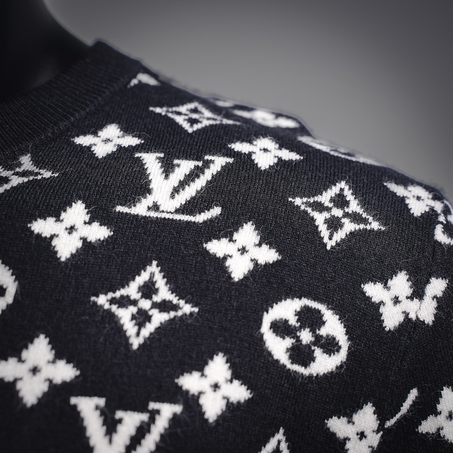 Louis all-over jacquard sweater