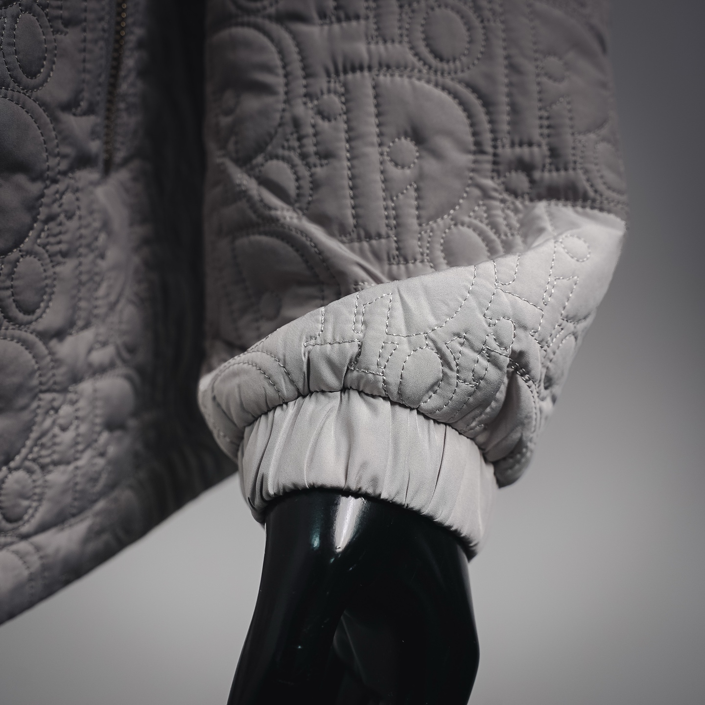 CD quilted embossed jacket