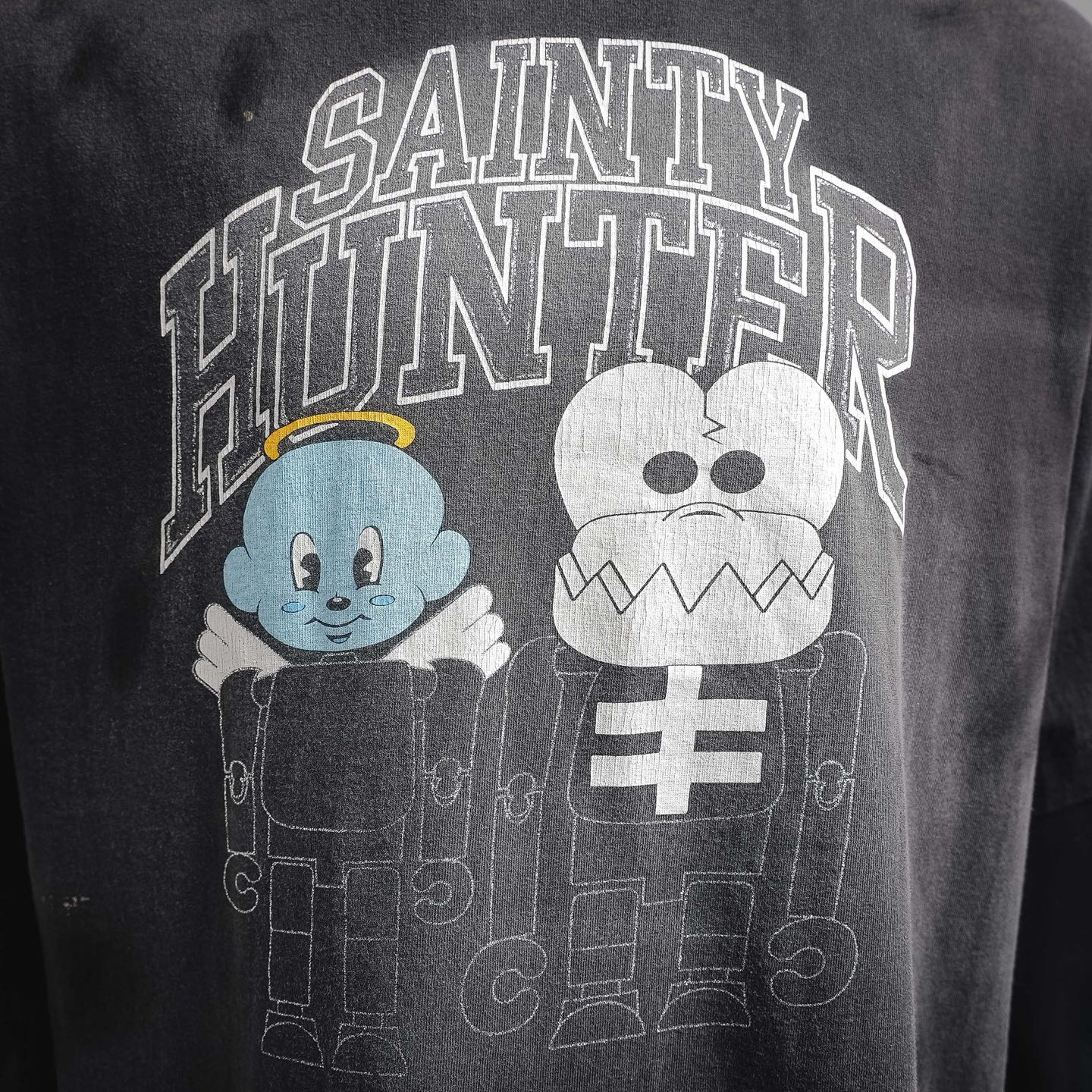 Saint washed printed t-shirt
