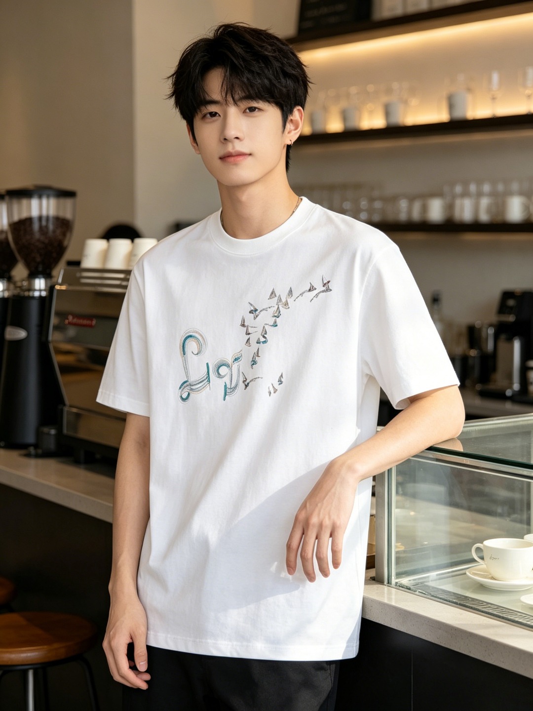 Louis gradient embroidered t-shirt