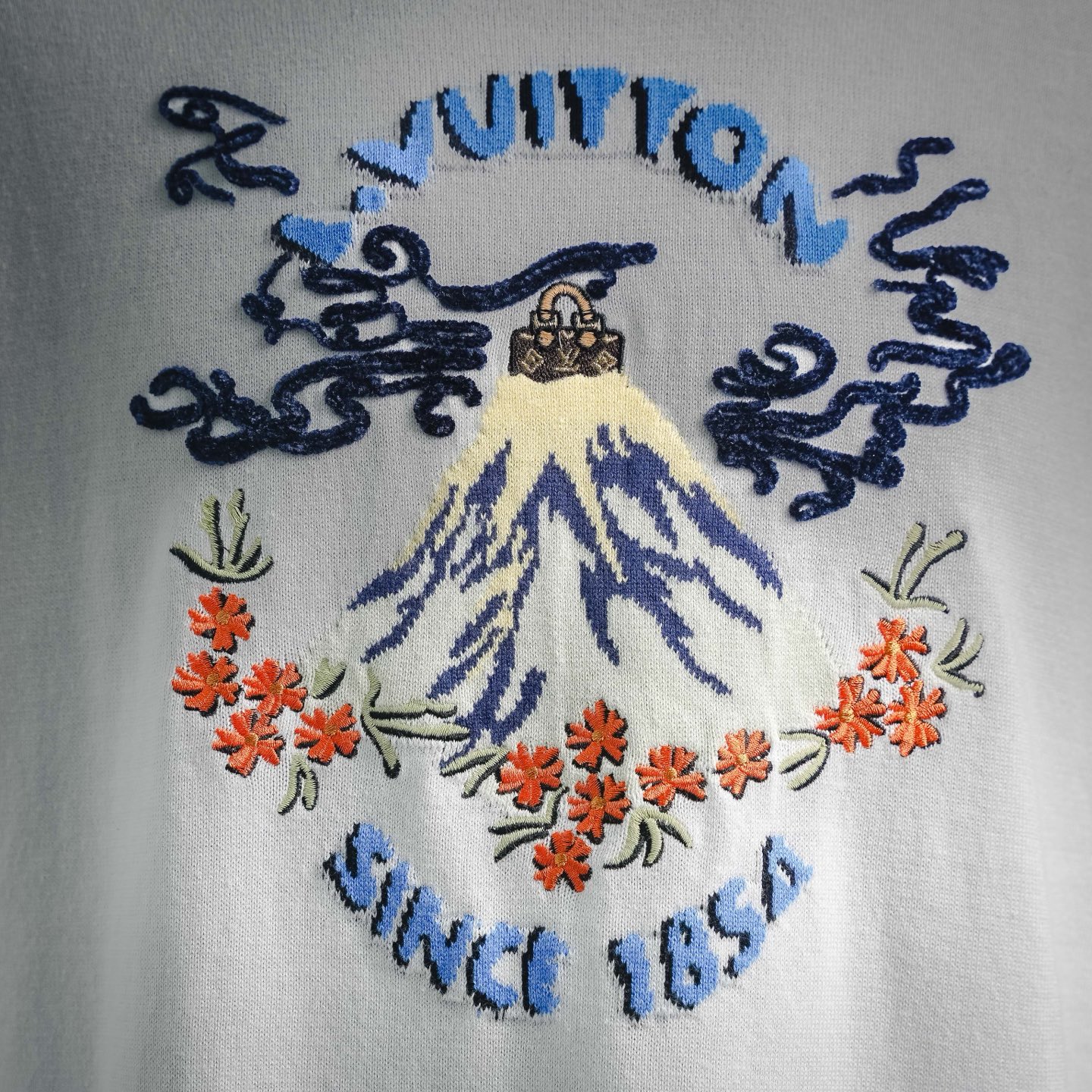 Louis embroidered knit t-shirt