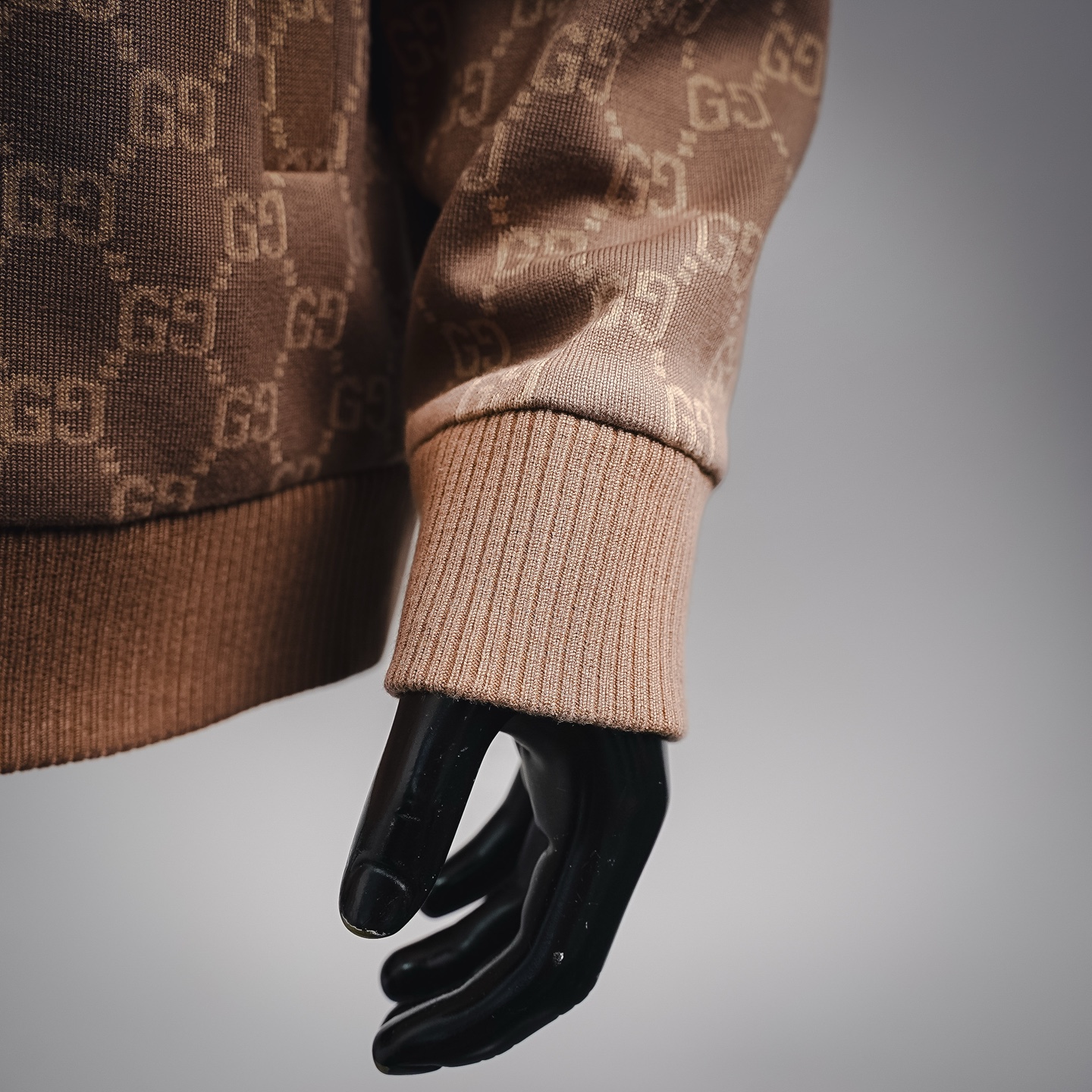 Guc all-over jacquard knit jacket