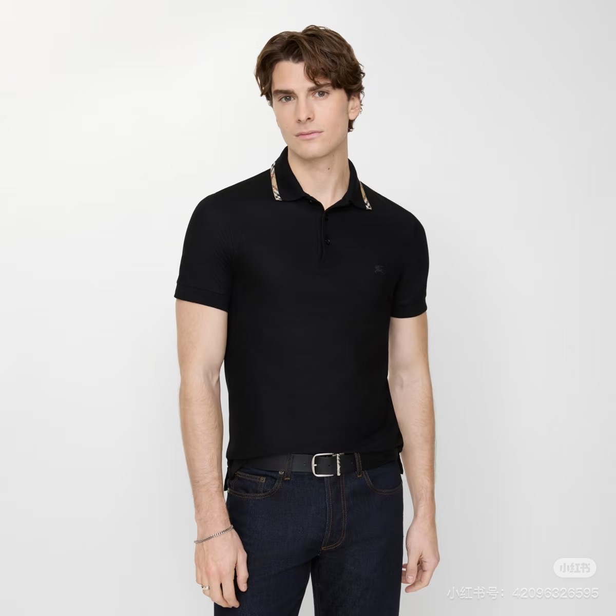 Bur plaid collared Polo