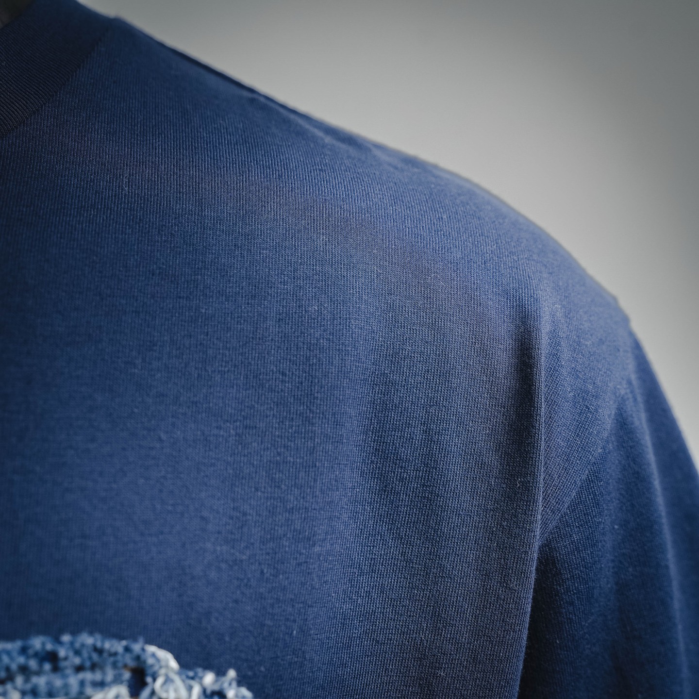 Louis denim applique t-shirt
