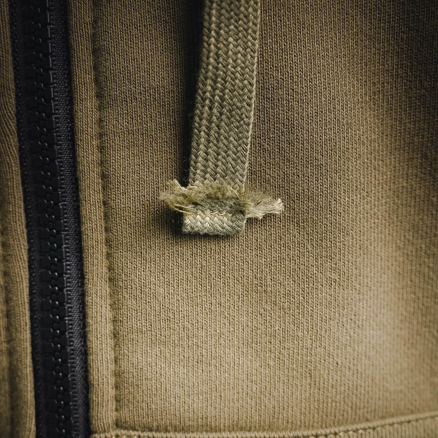 Stone hooded zip-up jacket