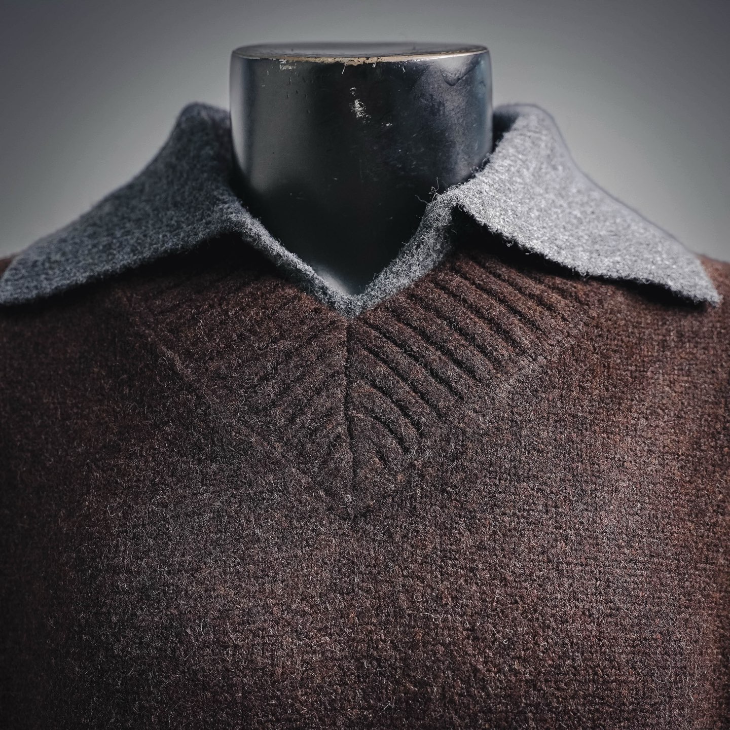 Bottega layered chunky knit sweater