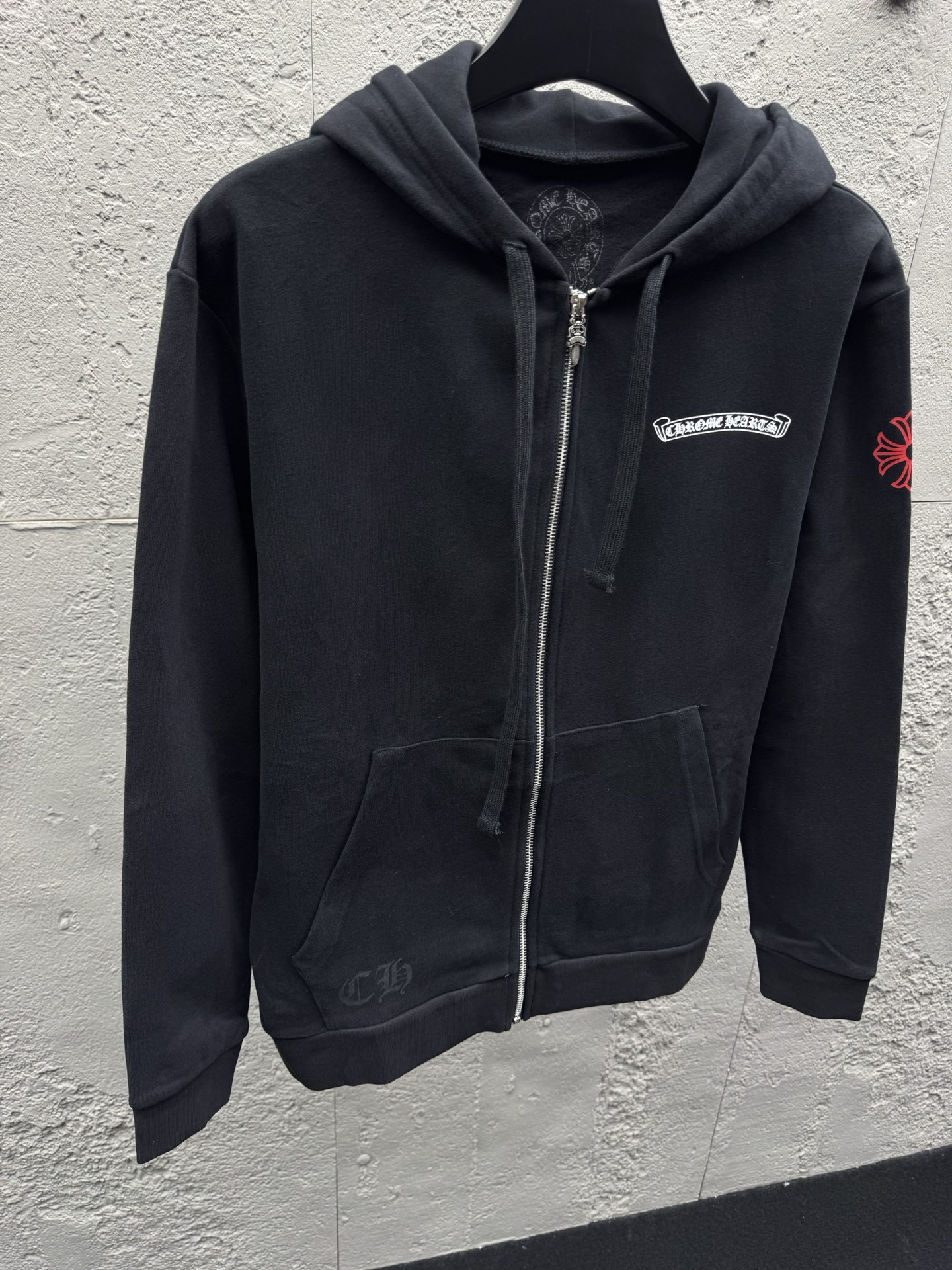 Chrome printed zip-up jacket