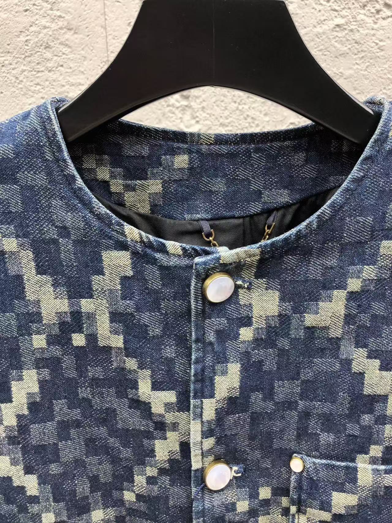 Louis snake jacquard denim jacket