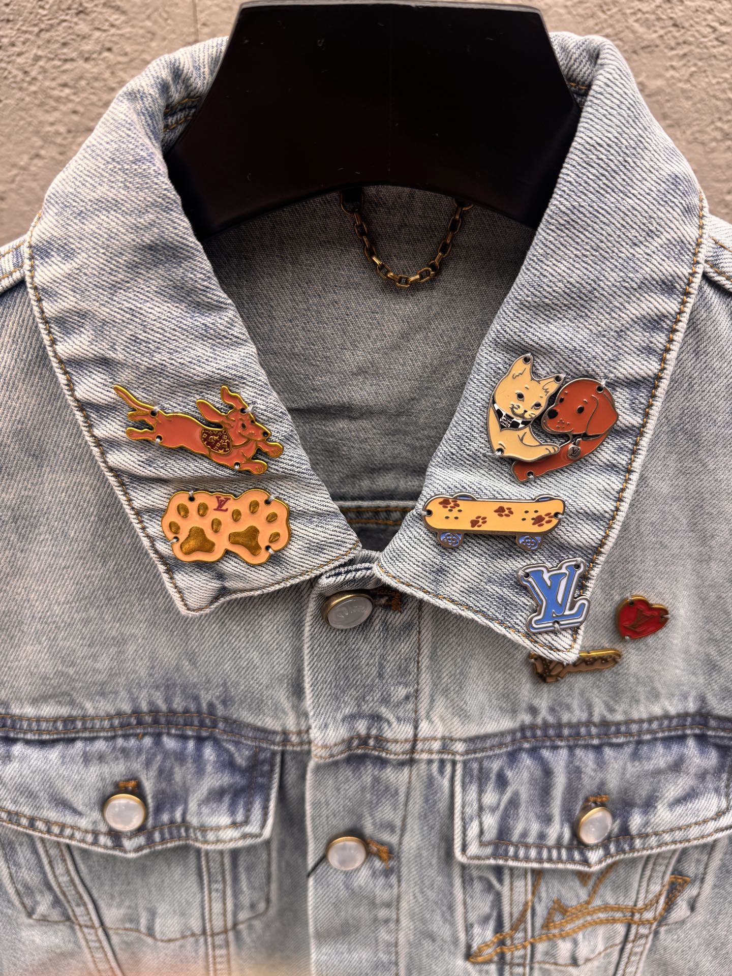 Louis distressed embroidered jacket