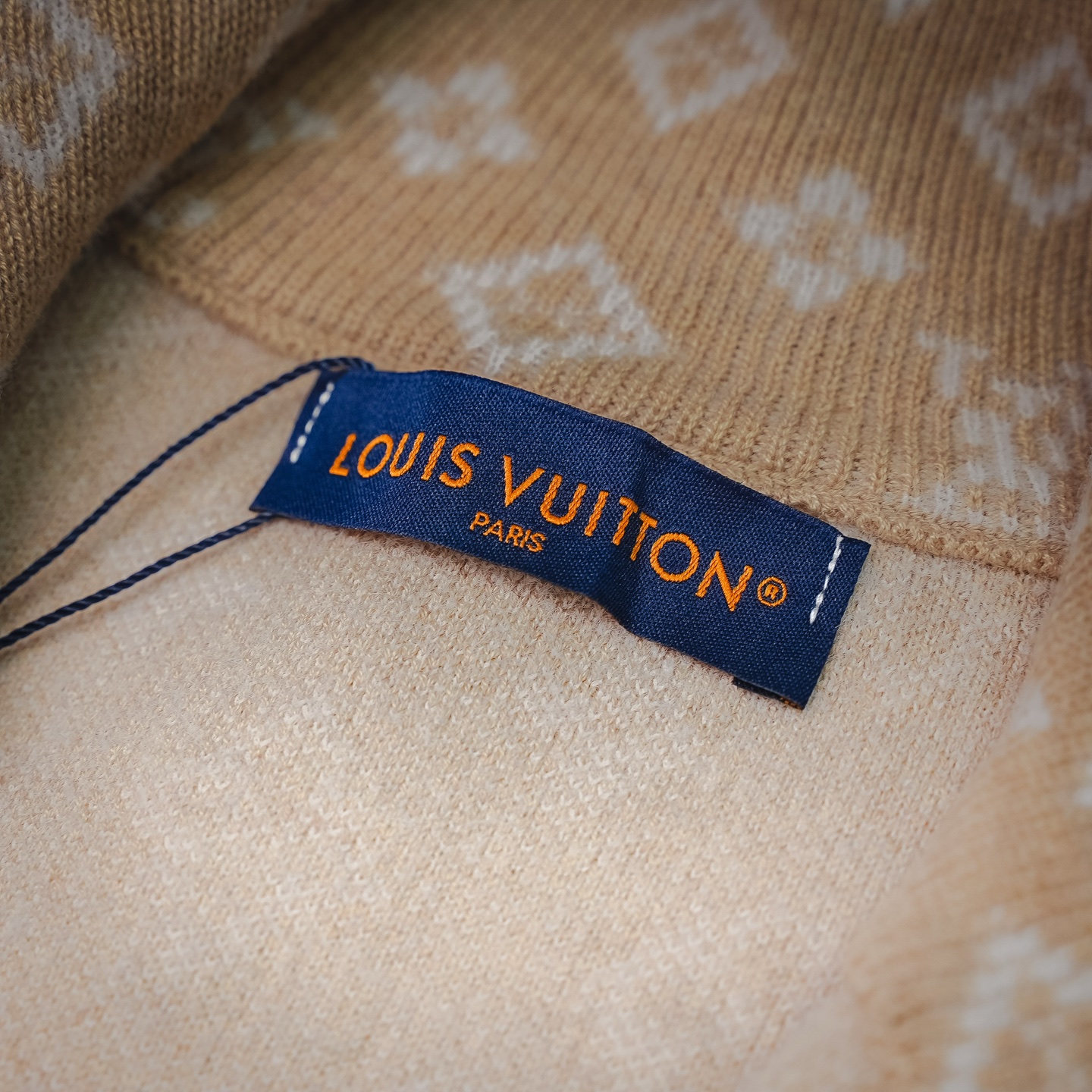 Louis monogram half-zip sweater