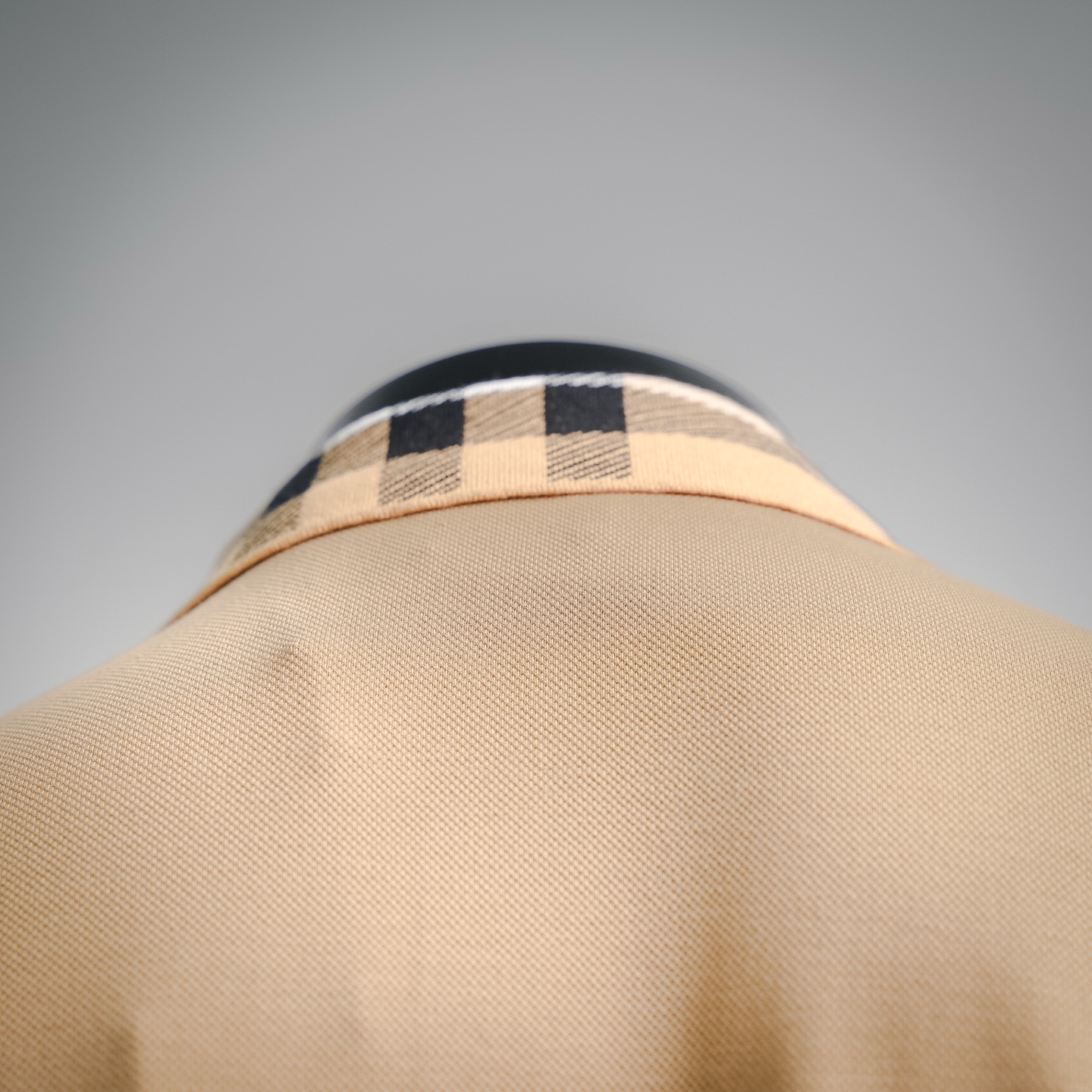 Bur collared plaid Polo