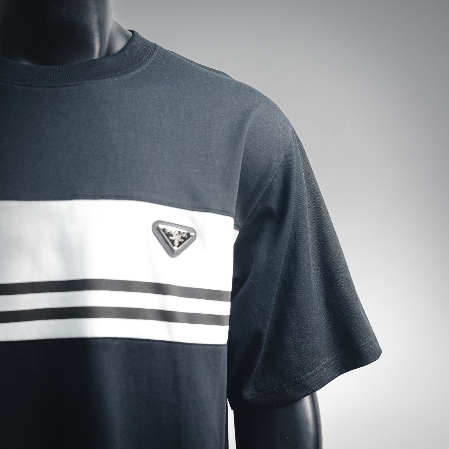 Pra stripe printed t-shirt