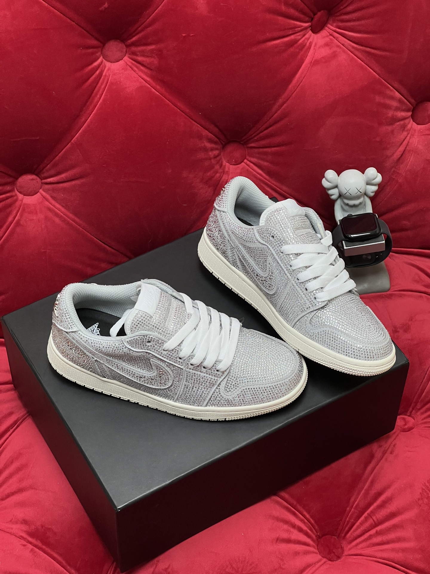Air rhinestone sneakers