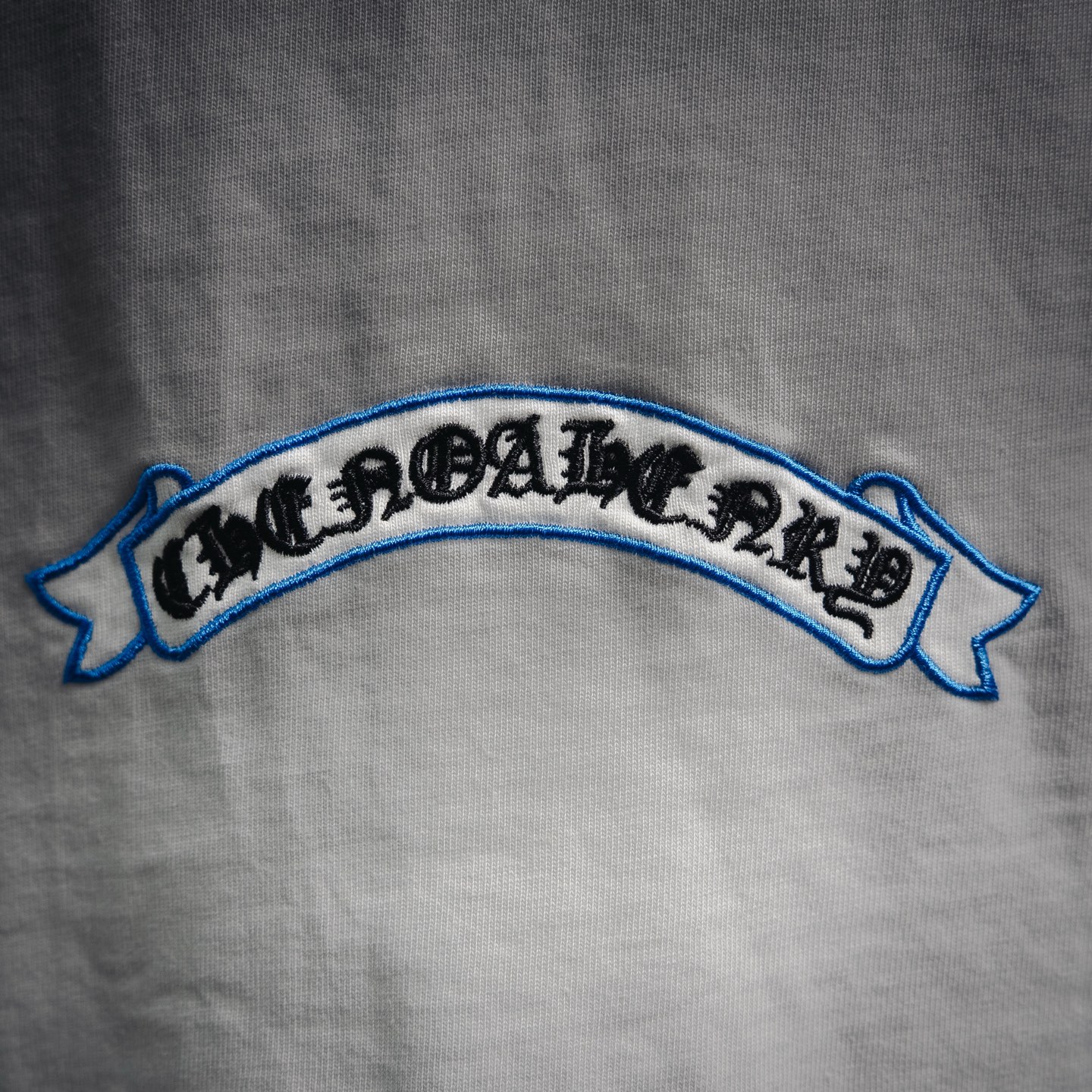 Chrome cross applique t-shirt