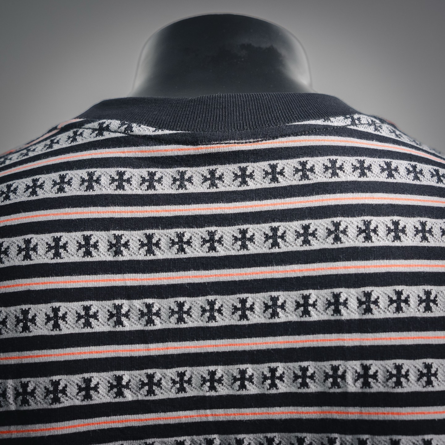 Chrome striped t-shirt