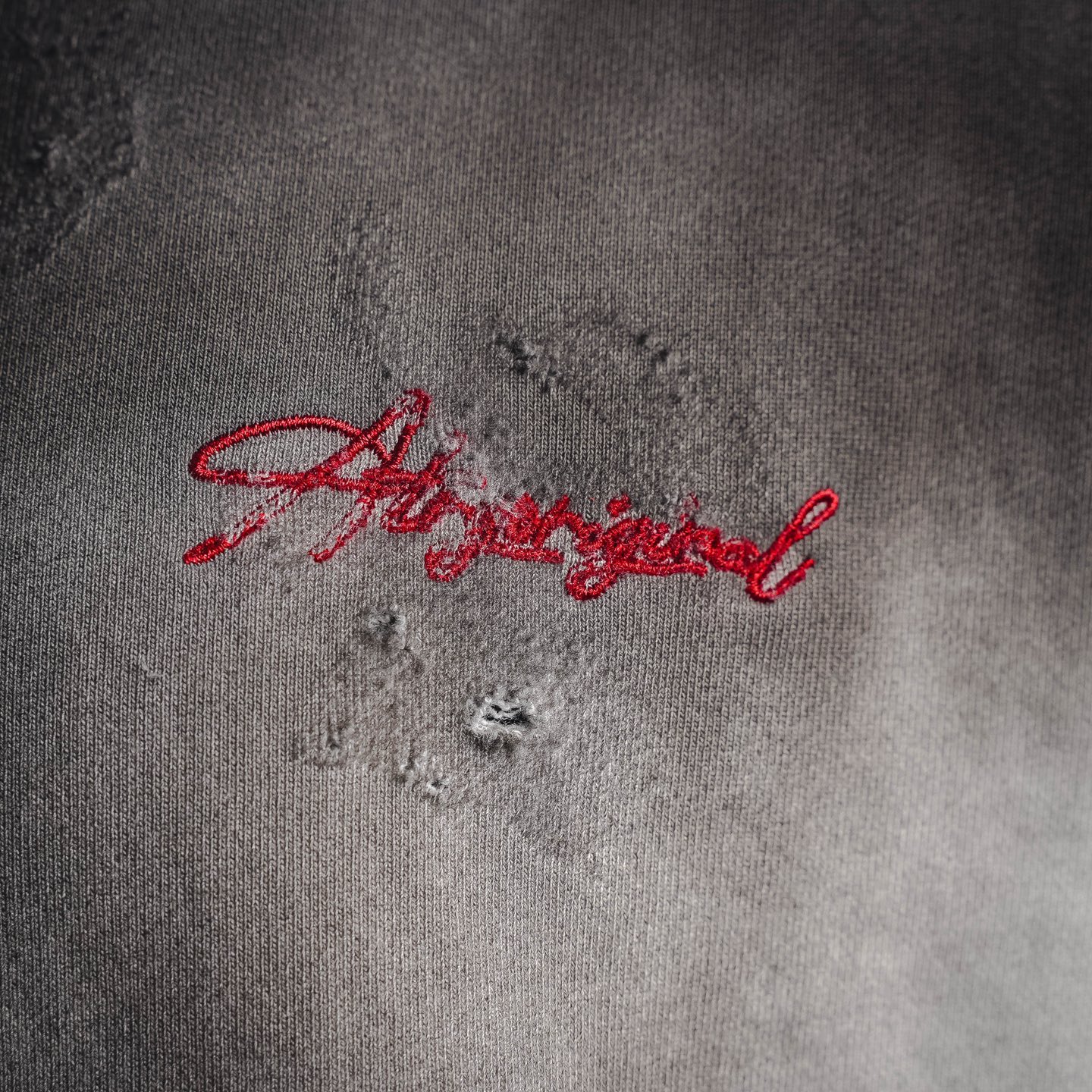 Louis embroidered ripped hoodie
