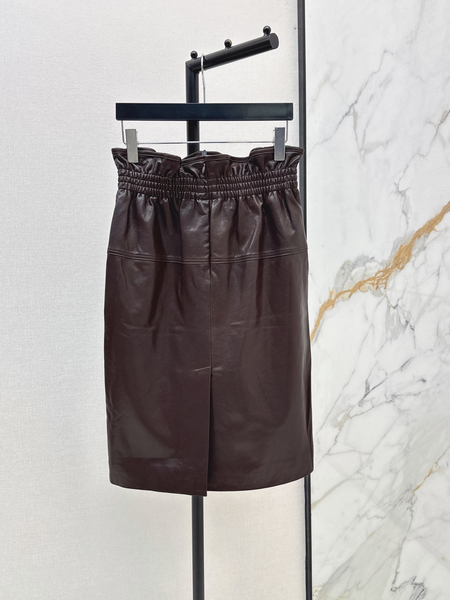 Sain 26ss leather skirt