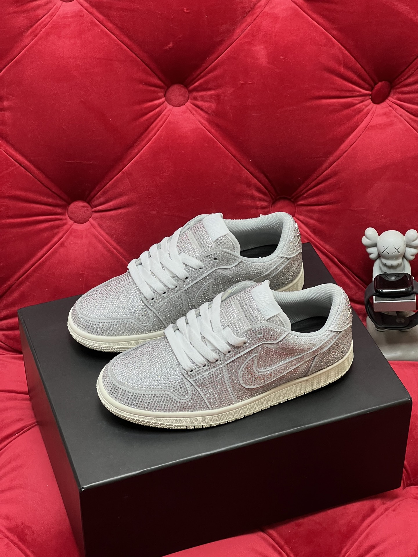 Air rhinestone sneakers