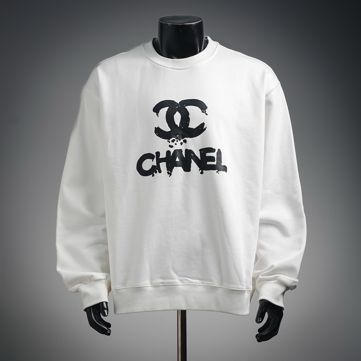 Chan logo print sweatshirt