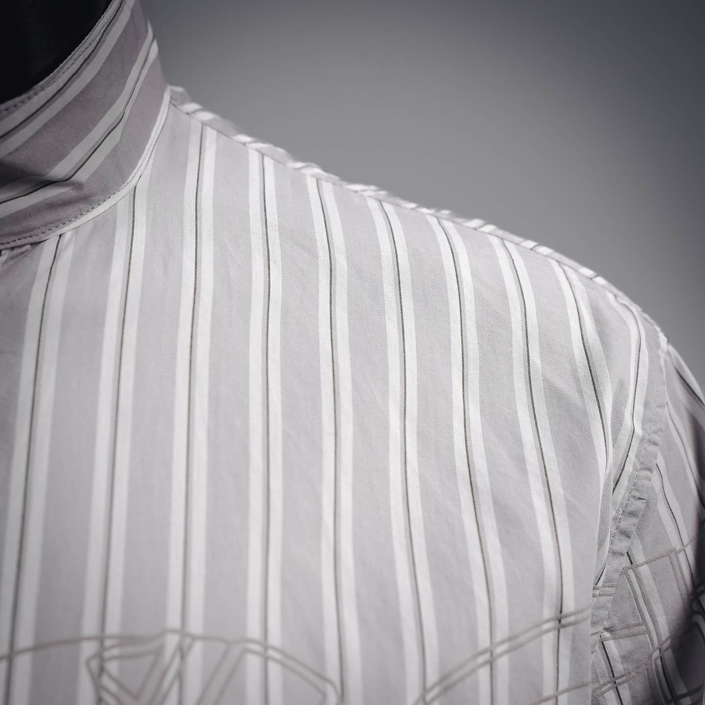 Herm striped graphic jacket