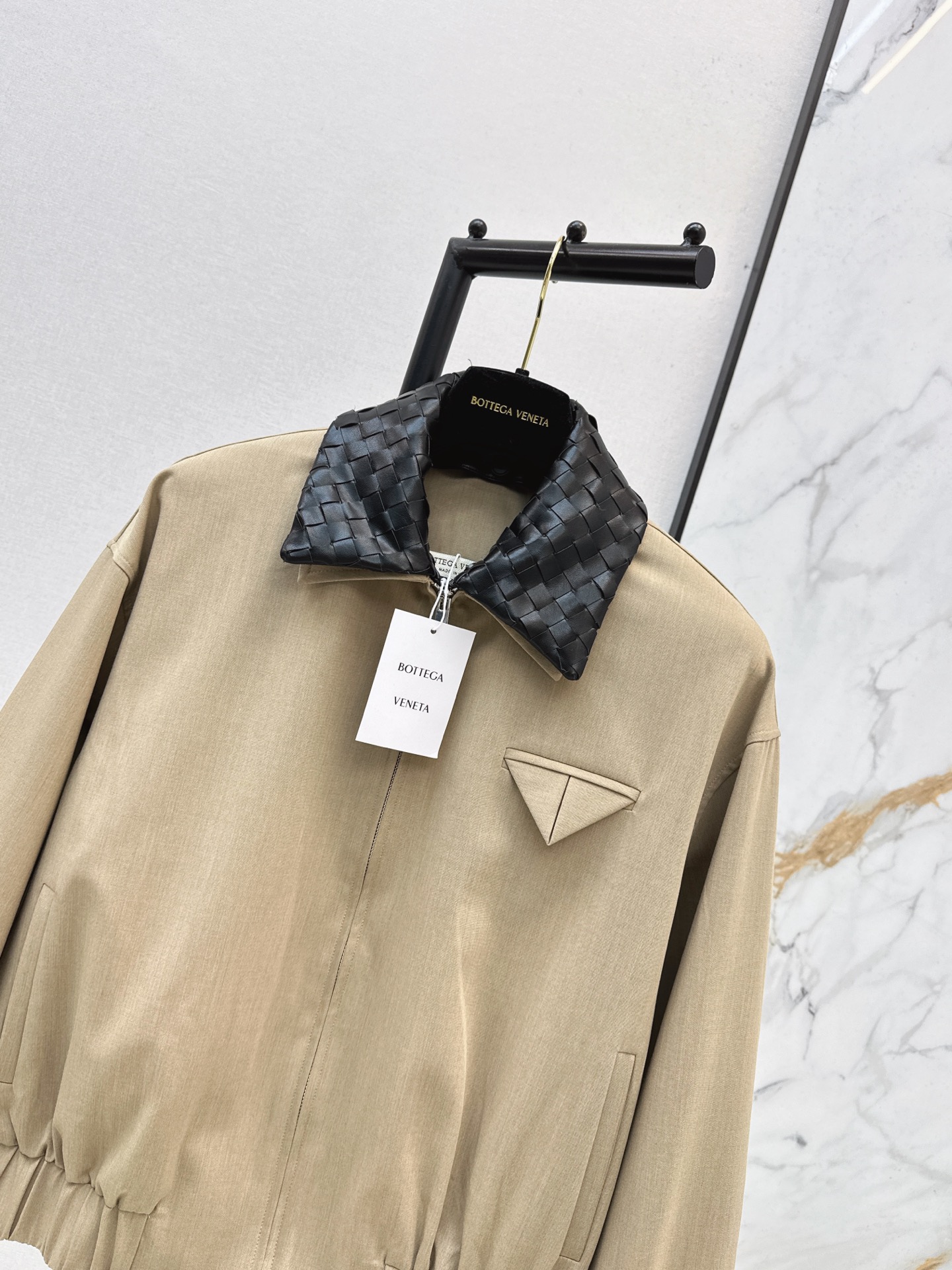 Bott 26fw woven collar zipper jacket