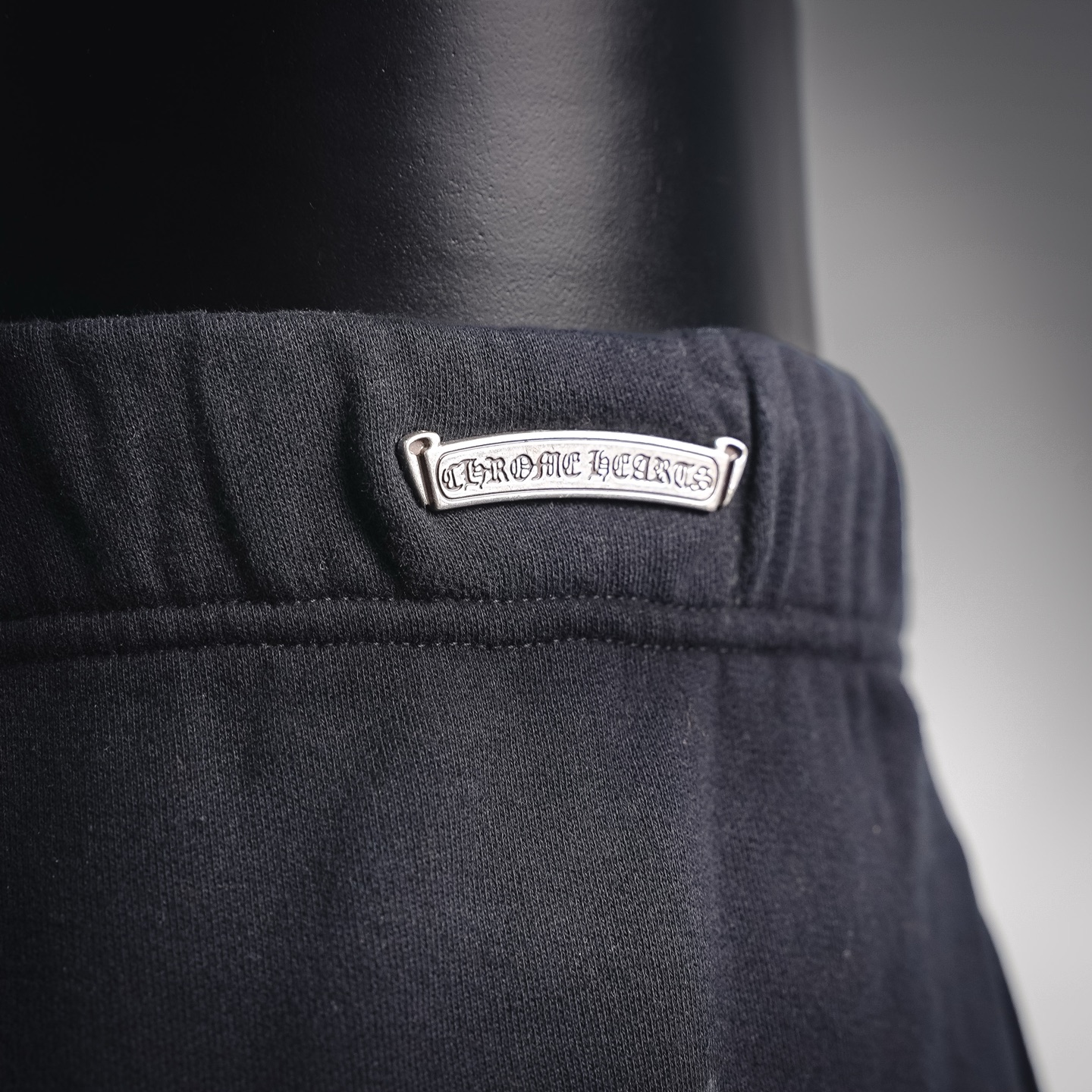 Chrome embroidered pants