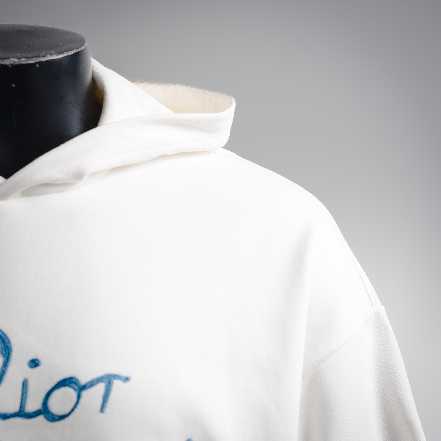 CD embroidered hoodie