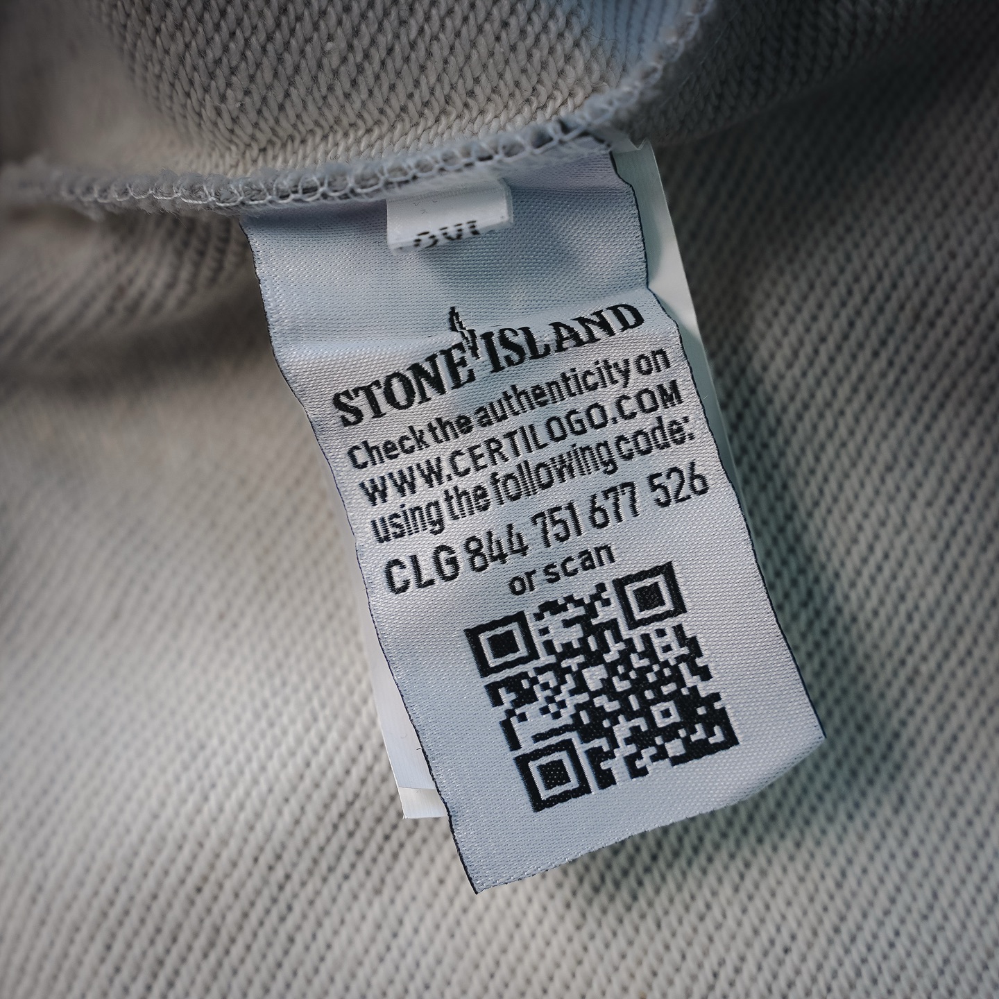 Stone logo badge sweatshirt