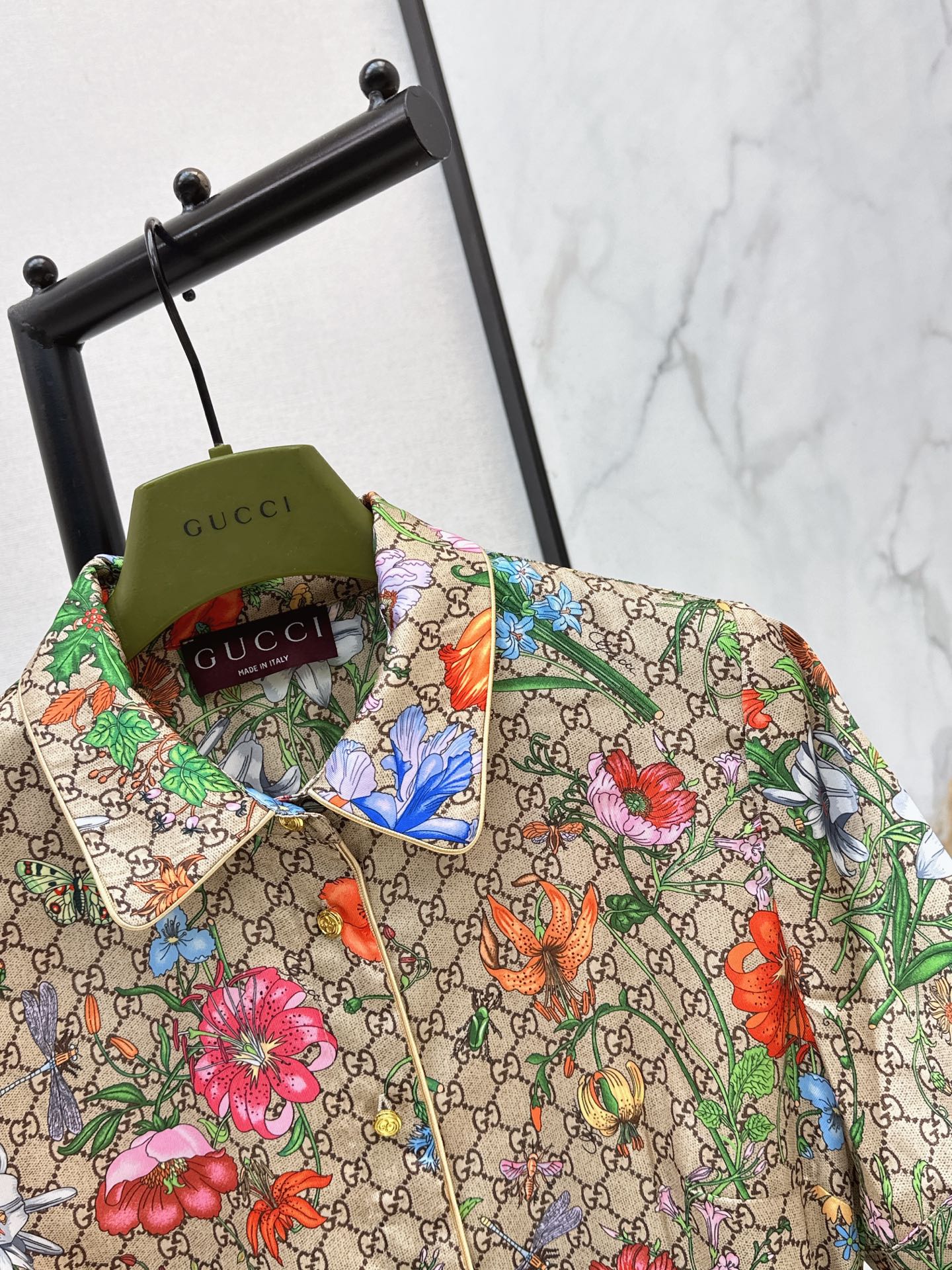 Guc 26ss print floarl dress