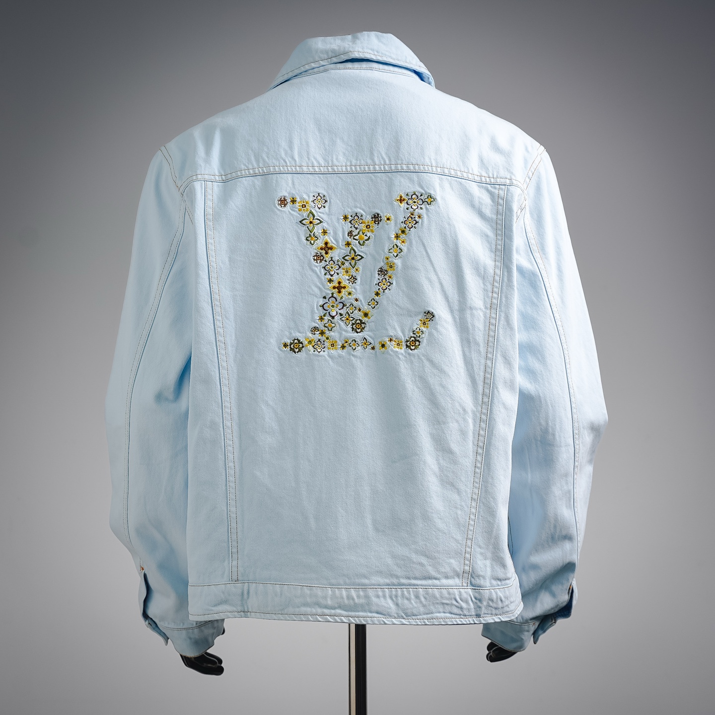 Louis embroidered denim jacket
