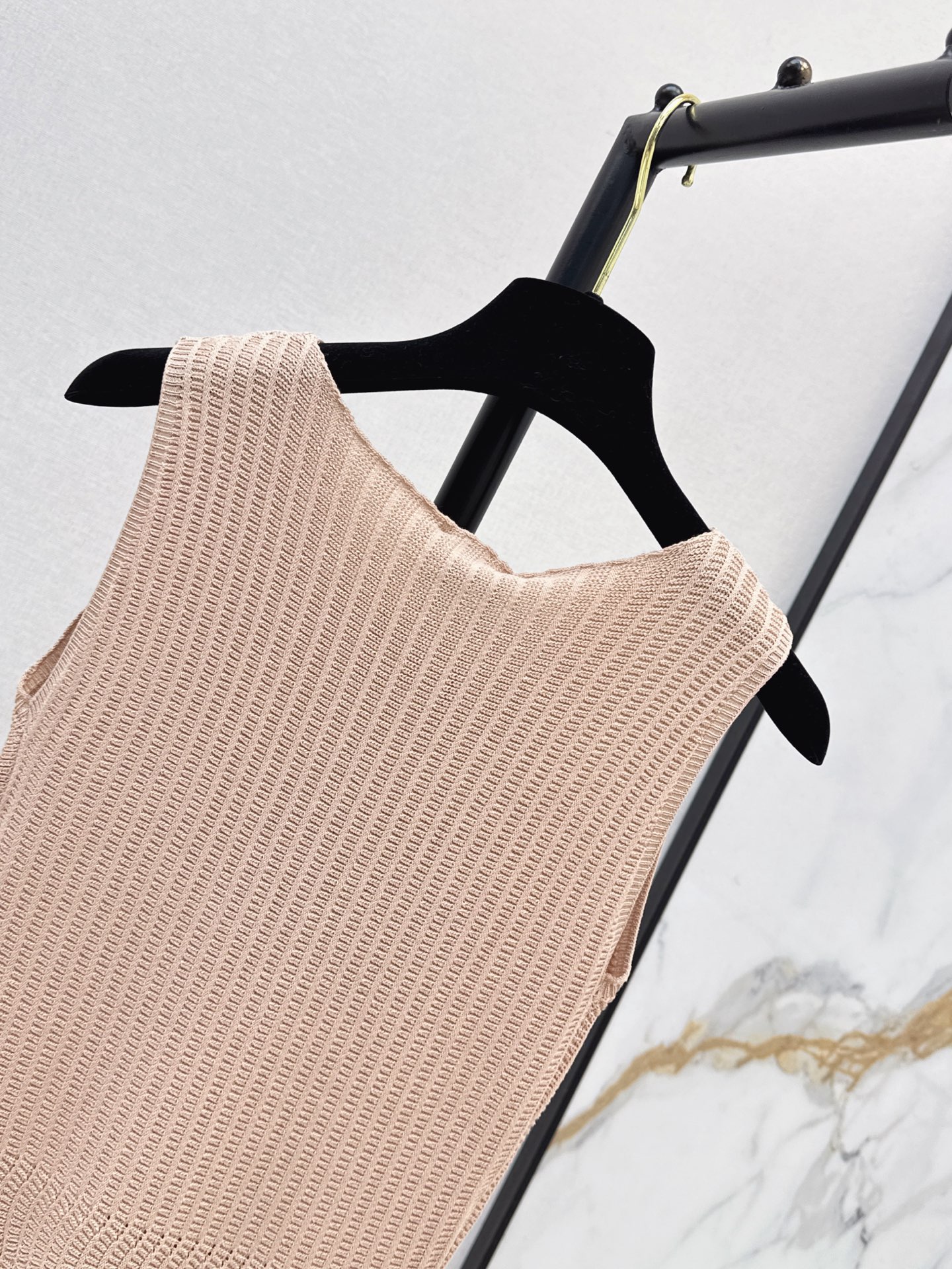 Chan 26ss sleeveless knit dress