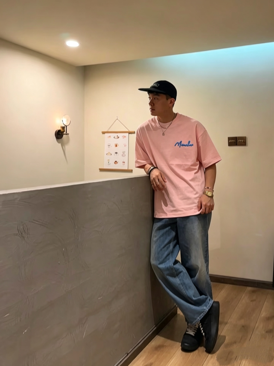 Mon gradient embroidered t-shirt