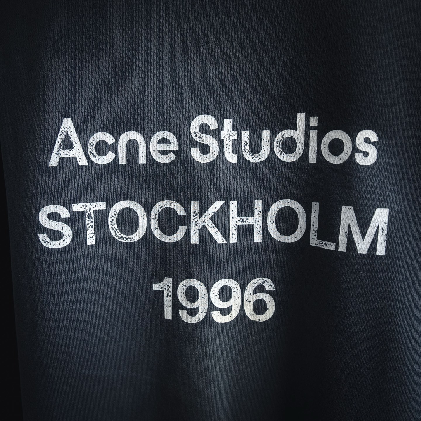 Acen washed letter hoodie