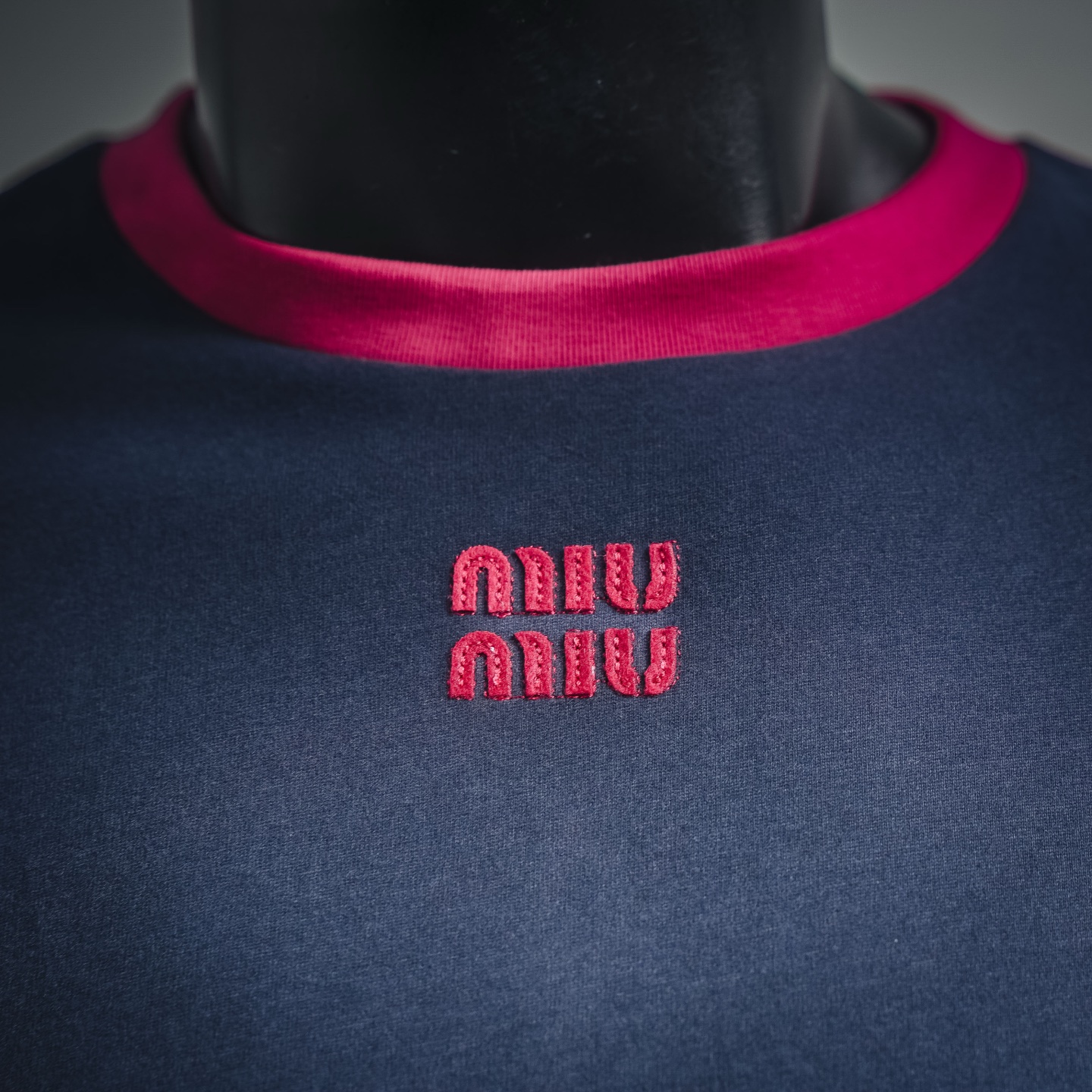 Miu splicing sweatshirt