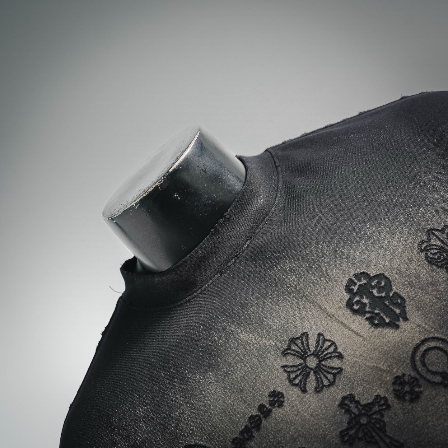 Chrome all-over washed t-shirt