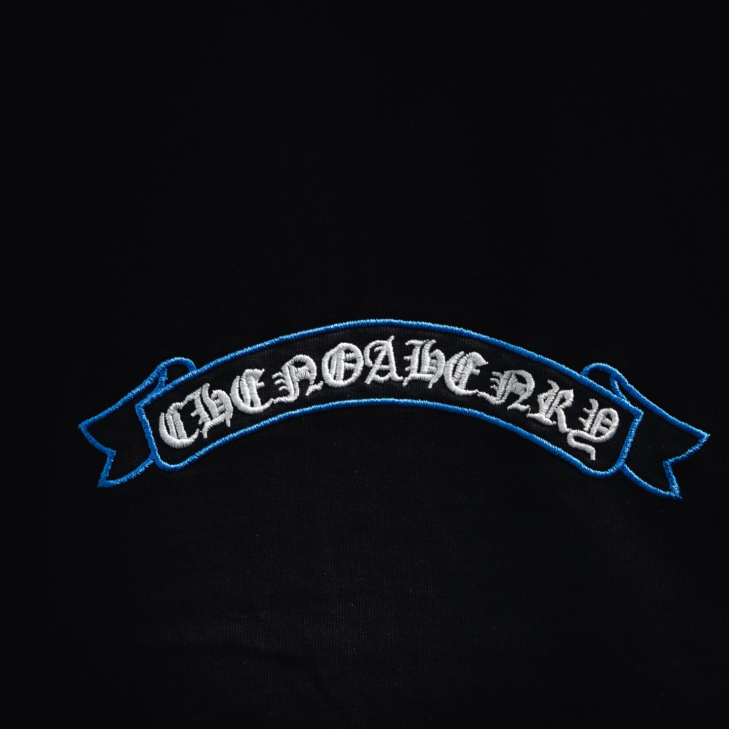 Chrome cross applique t-shirt