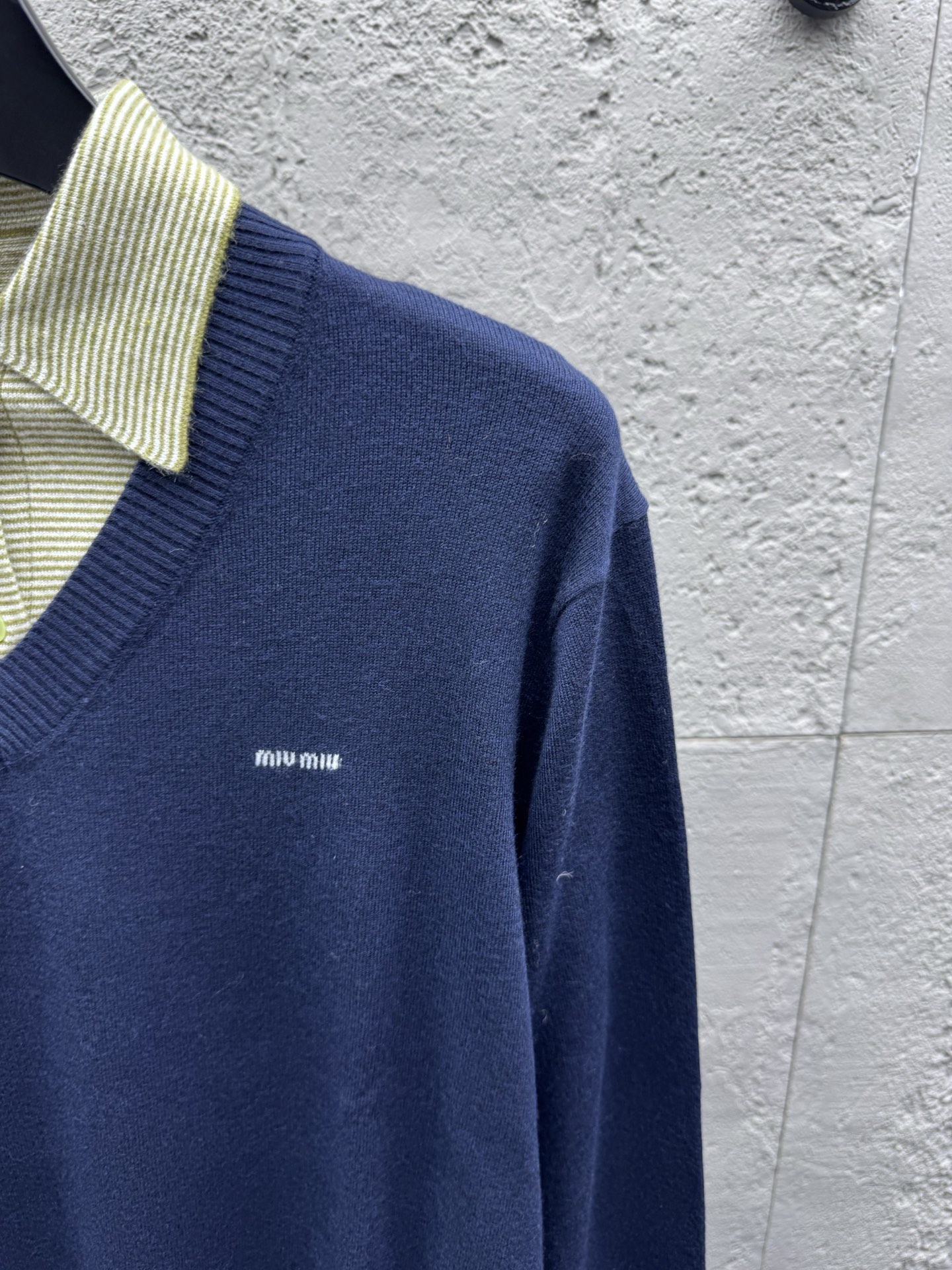 Miu layered preppy sweater