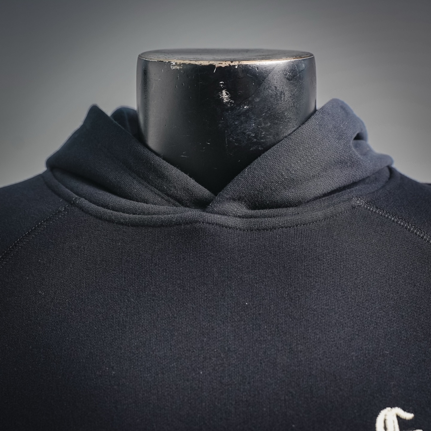 Chrome embroidered hoodie