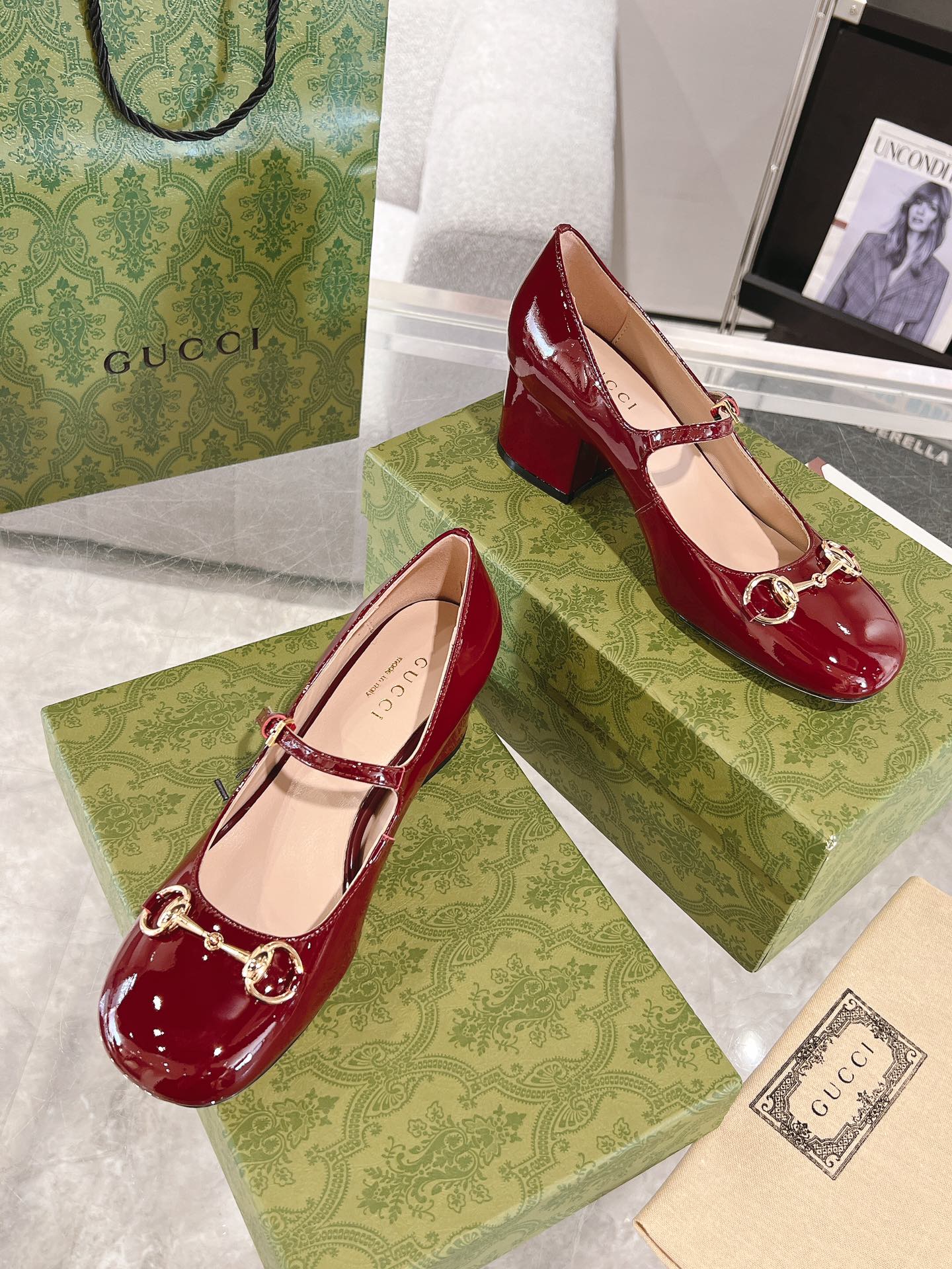 Gucc 26ss chunky heel